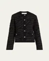 PROENZA SCHOULER WHITE LABEL JOSEPHINE BRUSHED KNIT JACKET