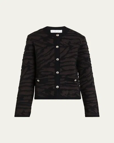 PROENZA SCHOULER WHITE LABEL JOSEPHINE BRUSHED KNIT JACKET