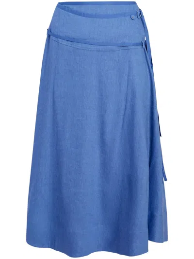 Proenza Schouler White Label Jovie Skirt In Blue