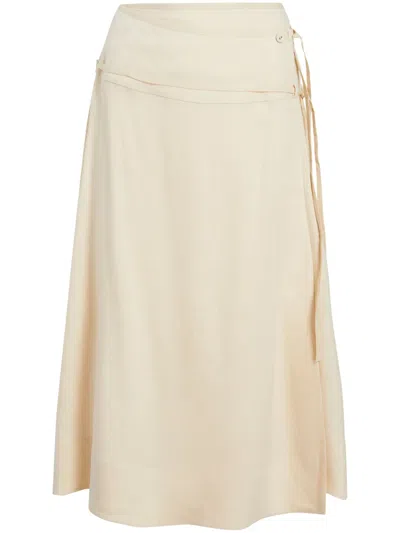 Proenza Schouler White Label Jovie Wrap Skirt In Neutrals