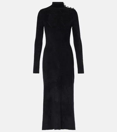Proenza Schouler Jude Chenille Maxi Dress In Black