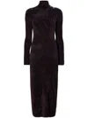 Proenza Schouler White Label Jude Knit Chenille Midi Dress In Brown