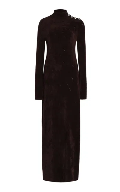 PROENZA SCHOULER WHITE LABEL JUDE KNIT CHENILLE MIDI DRESS