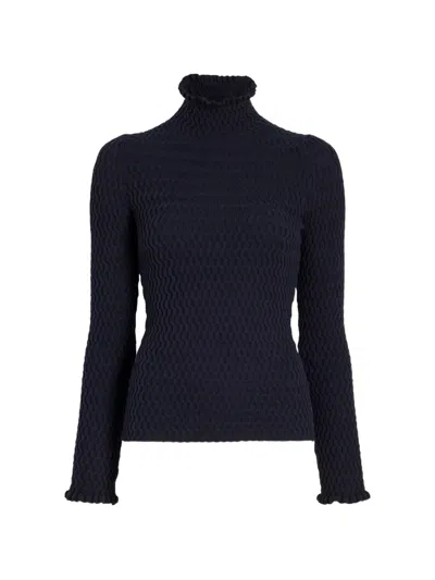 Proenza Schouler White Label Juniper Cable-knit Sweater In Black