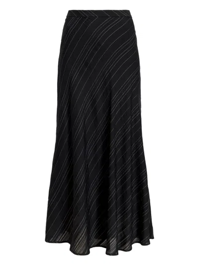 PROENZA SCHOULER WHITE LABEL KAIA STRIPE WOVEN MIDI SKIRT