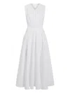Proenza Schouler White Label Kailey Stretch Poplin Maxi Dress