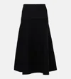 Proenza Schouler White Label Katalina Midi Skirt In Black