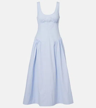 Proenza Schouler White Label Kendall Midi Dress In Blue