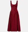 Proenza Schouler White Label Kendall Midi Dress In Burgundy