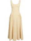 Proenza Schouler White Label Shelby A-line Midi Dress In Yellow