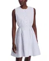 Proenza Schouler White Label Kenzie Linen And Cotton Dress In White
