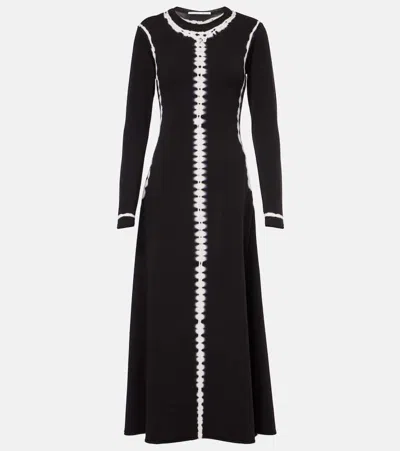 Proenza Schouler White Label Kieran Cotton-blend Maxi Dress In Black
