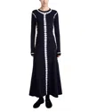 Proenza Schouler White Label Kieran Maxi Dress In Black/white