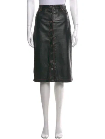 Pre-owned Proenza Schouler White Label Knee-length Skirt In Black