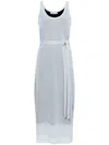 Proenza Schouler White Label Knitted Scoop-neck Dress In Neutrals