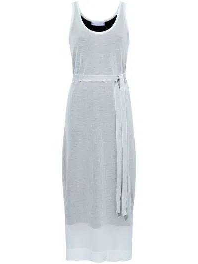 Proenza Schouler White Label Knitted Scoop-neck Dress In Neutrals