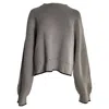 Proenza Schouler White Label Knitted Sweater In Grey Wool In Grey