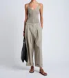 Proenza Schouler White Label Kyle Pleated Ankle Pants In Black