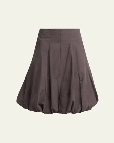 Proenza Schouler White Label Kyra Cotton Bubble Skirt In Brown