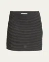 Proenza Schouler White Label Lawson Tweed Mini Skirt In Black