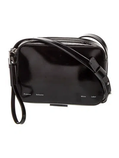 Pre-owned Proenza Schouler White Label Leather Crossbody Bag Vintage In Black