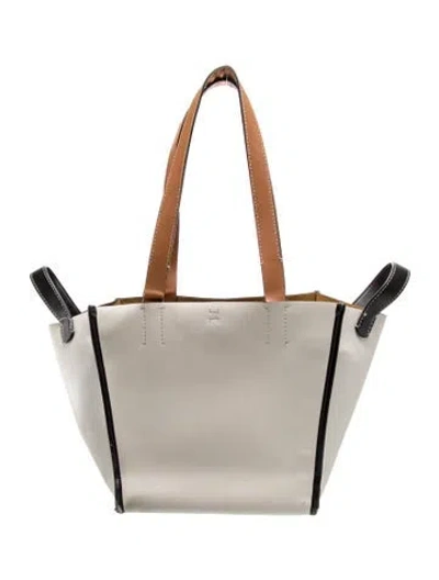 Pre-owned Proenza Schouler White Label Leather Tote In Neutral