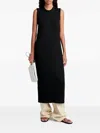 Proenza Schouler White Label Sleeveless Ribbed-knit Mini Dress In Black