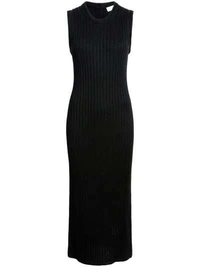 Proenza Schouler White Label Leighton Midi Dress In Black