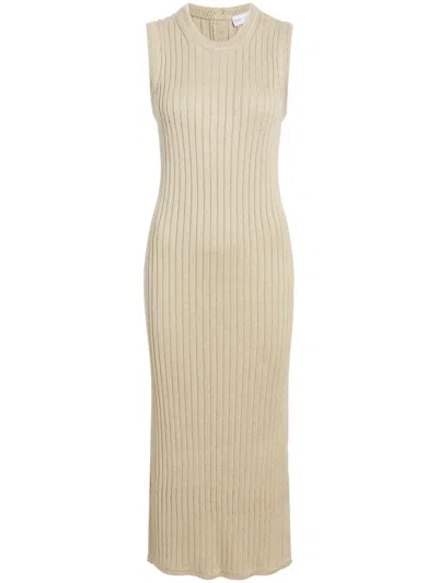 Proenza Schouler White Label Leighton Midi Dress In Neutral