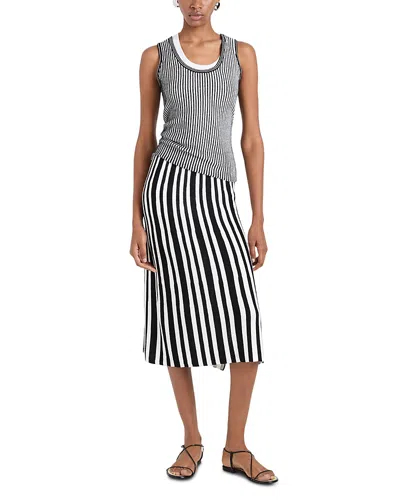 Proenza Schouler White Label Lenox Rib Tank In Black