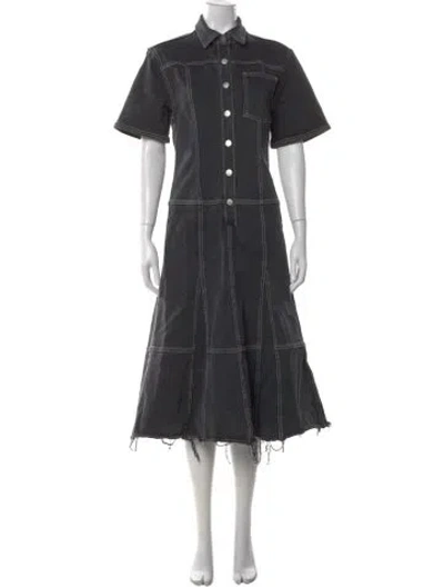 Pre-owned Proenza Schouler White Label Long Dress In Gray