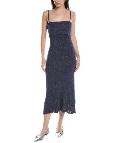 Proenza Schouler White Label Lorenia Midi Dress In Blue