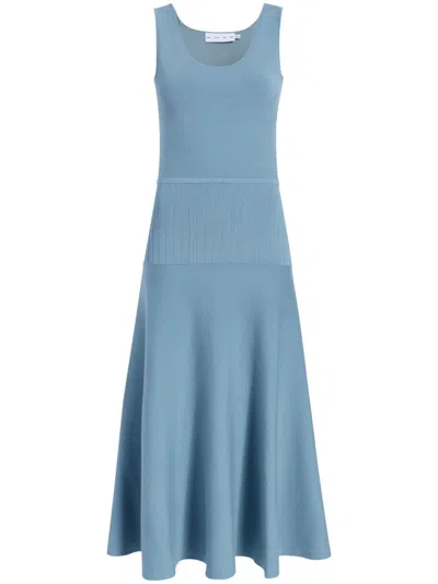 Proenza Schouler White Label Lucia Midi Dress In Blue
