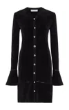 Proenza Schouler White Label Lucille Chenille Cardigan In Black In Black