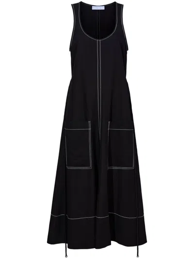 Proenza Schouler White Label Lucy Dress In Black
