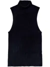 Proenza Schouler White Label Mackenzie Knit Top In Black