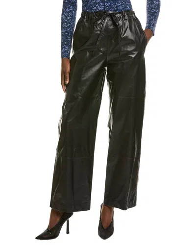 Proenza Schouler White Label Magnus Leather Pant In Black