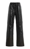 Proenza Schouler White Label Magnus Leather Pants In Black