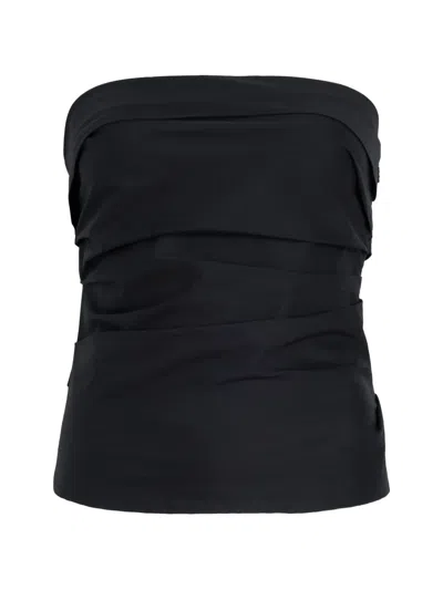Proenza Schouler White Label Maisy Strapless Top In Black
