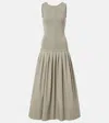 Proenza Schouler White Label Malia Pleated Maxi Dress In Neutral
