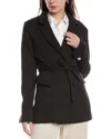 Proenza Schouler White Label Margot Blazer In Black