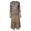 Proenza Schouler White Label Marl Knit Dress In Brown Wool In Brown