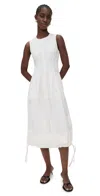 Proenza Schouler White Label Kailey Stretch Poplin Maxi Dress In White