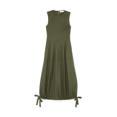 Proenza Schouler White Label Marley Dress In Dark Fern