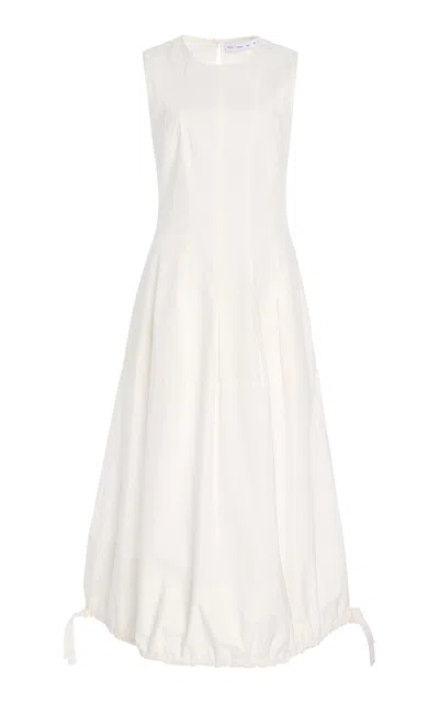 Proenza Schouler White Label Marley Dress In Brushed Poplin In White