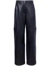 Proenza Schouler White Label Smyth Leather Trousers In Black