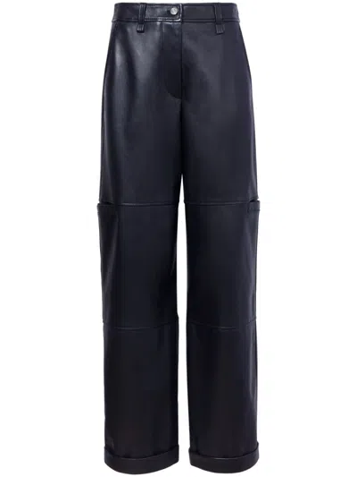 Proenza Schouler White Label Smyth Leather Trousers In Black
