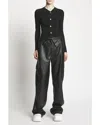 Proenza Schouler White Label Matte Crepe Top In Black
