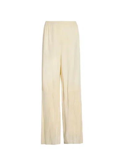 Proenza Schouler White Label Meadow Crushed-velvet Trousers In Neutral