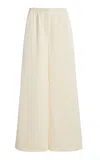 Proenza Schouler White Label Meadow Pleated Twill Wide-leg Pants In Neutral